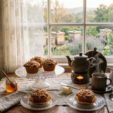 Streuseled Honey Butter Breakfast Muffins